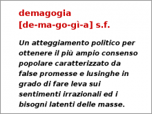 Definizione di Demagogia