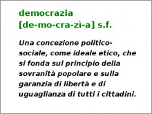 Definizione di Democrazia