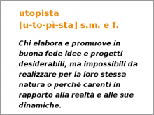 Definizione di Utopista